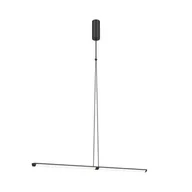 Lampy sufitowe - Supersymmetry LED lampa wisząca 1-punktowa czarna P096PL-L11BK1 - miniaturka - grafika 1