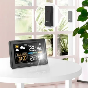 BEZPRZEWODOWA STACJA POGODOWA HIGROMETR TERMOMETR ZEWNĘTRZNY CZUJNIK POGODY - Stacje pogodowe - miniaturka - grafika 1