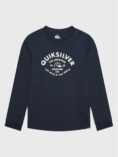 Quiksilver Bluzka Script Talk EQBZT04514 Granatowy Regular Fit - Bluzki damskie - miniaturka - grafika 1