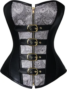 Charmian Gorset Steampunk bez kości ze stali spiralnej kobiety. Rozmiar: XL - Odzież ciążowa - miniaturka - grafika 1