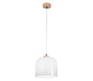 Lampy sufitowe - Kolarz A1352.31.W - Żyrandol na lince NONNA 1xE27/60W/230V dąb/biały - miniaturka - grafika 1