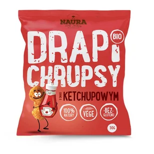 Naura Chrupki o smaku ketchupowym BIO 50 g Drapi Chrups M00-BF18-195A3 - Chrupki - miniaturka - grafika 3