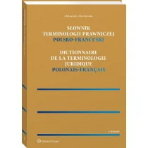 Słownik terminologii prawniczej Polsko-francuski Aleksandra Machowska - Prawo - miniaturka - grafika 1