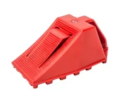 Inne urządzenia budowlane - Kliny pod koła z blokadą kolor czerwony (1 szt.) - miniaturka - grafika 1