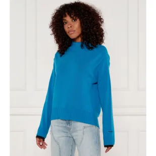 Pinko Wełniany sweter DONSKOY | Relaxed fit | z dodatkiem kaszmiru - Swetry damskie - miniaturka - grafika 1