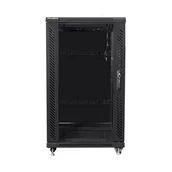 Szafy rack - Lanberg Szafa Rack 19 22U 600x800 FF01-6822-12B stojąca - KONFIGURATOR WYPOSAŻENIA / CZAT NA ŻYWO FF01-6822-12B - miniaturka - grafika 1