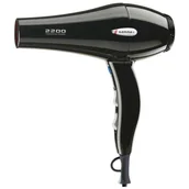 Suszarki fryzjerskie - Gamma Piu MegaCosmo Tormalionic 2000 Suszarka do włosów z jonizacją, czarna 2200W - miniaturka - grafika 1