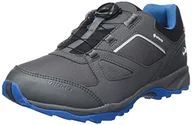 Buty dla chłopców - viking Unisex Nator Low GTX Boa buty do chodzenia, czarny - Black Royal Blue - 35 EU - miniaturka - grafika 1