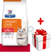 Sucha karma dla kotów - HILL'S PD Prescription Diet Feline c/d Kurczak Urinary Stress 3kg + niespodzianka dla kota GRATIS! - miniaturka - grafika 1