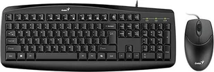 Genius Smart KM-200 Copilot, zestaw klawiatura z przewodow� mysz� optyczn�, CZ/SK, przewodowa USB, czarna 31330003419 - Zestawy myszka + klawiatura - miniaturka - grafika 1
