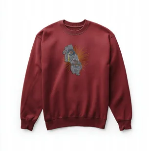 Bluza bordowa z haftem - Marcus Aurelius, unisex, 280 g/m² XL - Bluzy męskie Bluza bordowa z haftem - Marcus Aurelius, unisex, 280 g/m² XL - Bluzy męskie - miniaturka - grafika 1