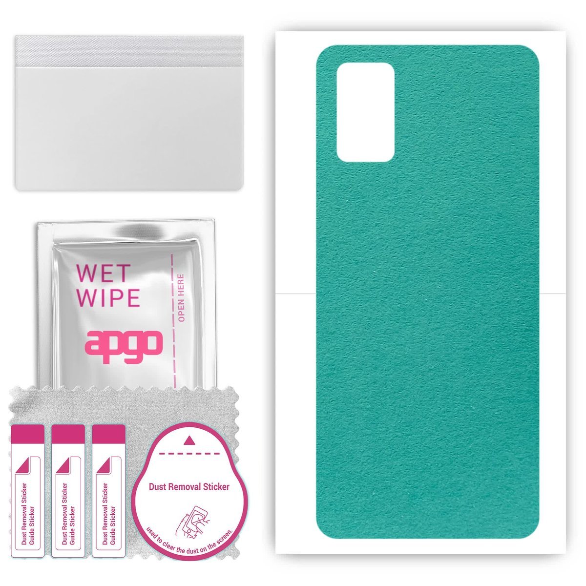 Folia naklejka skórka strukturalna na TYŁ Zamsz do HTC Desire 21 Pro 5G - Zamsz Miętowy - apgo SKINS