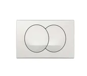 Przyciski spłukujące - Geberit Delta - Kontrola spłukiwania, kolor biały 115.100.11.5 - miniaturka - grafika 1