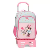 Plecaki szkolne i tornistry - Joumma Disney Minnie Imagine Plecak szkolny z wózkiem różowy 30 x 40 x 13 cm poliester 15,6 l, Różowy kolor, plecak szkolny na kółkach - miniaturka - grafika 1