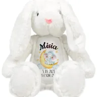 Maskotki i pluszaki - Miś Przytulanka Króliczek METRYCZKA IMIĘ Wzory - miniaturka - grafika 1