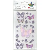 Zeszyty szkolne - Kryształki samoprzylepne motyle 23 szt - miniaturka - grafika 1