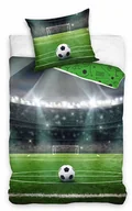 Pościel dla dzieci - POŚCIEL bawełniana PIŁKA NOŻNA 140x200 cm STADION BOISKO - miniaturka - grafika 1