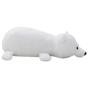 VidaXL Pluszowy miś polarny przytulanka, biały 80243 VidaXL - Maskotki i pluszaki - miniaturka - grafika 1