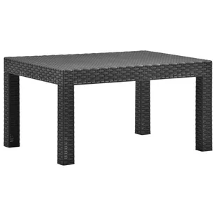 vidaXL Stolik ogrodowy, antracytowy, 58x58x41 cm, PP - Stoły ogrodowe - miniaturka - grafika 1