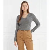 Swetry damskie - POLO RALPH LAUREN Wełniany sweter | Regular Fit | z dodatkiem kaszmiru - miniaturka - grafika 1