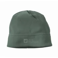 Czapki męskie - Czapka polarowa Jack Wolfskin REAL STUFF BEANIE hedge green - ONE SIZE - miniaturka - grafika 1