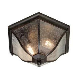 Elstead Lighting New England Flush Lantern Medium NE8/M Lampa sufitowa ogrodowa IP44 stylowa NE8/M) - Lampy ogrodowe - miniaturka - grafika 1