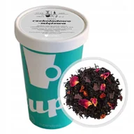Herbata - Herbata czarna CZEKOLADOWO MIĘTOWA sypana truskawki płatki róży mięta 100g - herbata liściasta sypana mieszanka napar susz - miniaturka - grafika 1