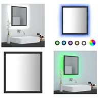 Lustra - vidaXL Lustro łazienkowe LED szare 40x8,5x37 cm akrylowe - lustro - lustro łazienkowe - lustro łazienkowe - lustro łazienkowe - miniaturka - grafika 1