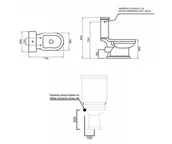 Kompakty WC - Hidra Ellade Toaleta WC stojąca kompaktowa bez kołnierza biała D13R.001 - odbiór osobisty: Kraków, Warszawa - miniaturka - grafika 1