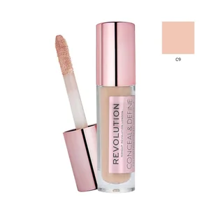 Makeup Revolution CONCEAL &amp; DEFINE CONCEALER - Korektor w płynie - C9 MAKDKPL-WPL-07 - Korektory do twarzy - miniaturka - grafika 2
