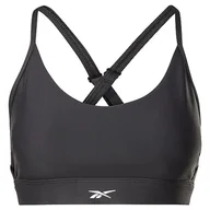 Biustonosze - Reebok LUX biustonosz sportowy z paskami, czarny, L - miniaturka - grafika 1