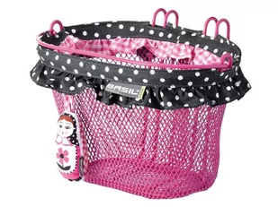 Basil dzieci rower kosz Jasmin babo ushka-Basket, róża, One Size, 30124 BAS30124 - Koszyki rowerowe - miniaturka - grafika 1