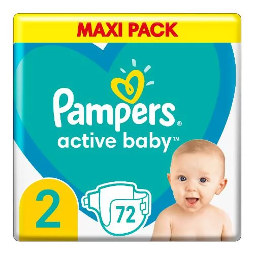 Pampers PROCTER & GAMBLE Active Baby 2 4-8 kg pieluchy x 72 szt