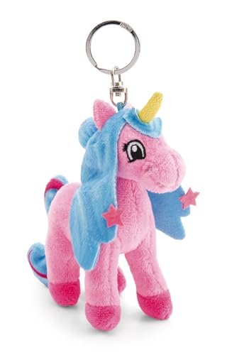 Breloczek Jednorożec Lissy PONY Roxy 10cm różowy - Pluszowy towarzysz przytulanka zwierzęca z kółkiem na klucze do smyczy, torby albo plecaka