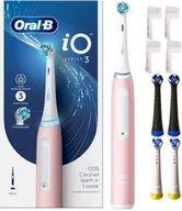 Końcówki do szczoteczek elektrycznych - Magnetyczna szczoteczka do zębów BRAUN Oral-B iO series 3 Pink + końcówki - miniaturka - grafika 1