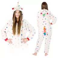 Stroje karnawałowe - Jednorożec W Gwiazdy New Kigurumi Onesie Dres Piżama Kombinezon S - miniaturka - grafika 1