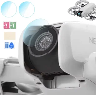 SZKŁO HARTOWANE OCHRONNE 9H NA OBIEKTYW GIMBALA DO DRONA DJI NEO - ZESTAW 2 SZT. - Akcesoria do drona - miniaturka - grafika 1