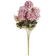 Sztuczne kwiaty - BUKIET 9 HORTENSJI JESIENNYCH 40 CM KOLOR PUDROWY - miniaturka - grafika 1