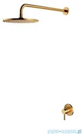 Baterie umywalkowe - Omnires Y System prysznicowy podtynkowy złoto szczotkowane SYSY36GLB | - miniaturka - grafika 1