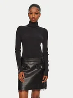 Sukienki - Morgan Sukienka dzianinowa 242-REGOX Czarny Slim Fit - miniaturka - grafika 1