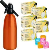 Saturatory - Saturator Art Quick Soda + 50 naboi CO2 Pomarańczowy - miniaturka - grafika 1