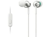 Telefony OUTLET - OUTLET Słuchawki przewodowe SONY MDR-EX110AP Biały - miniaturka - grafika 1