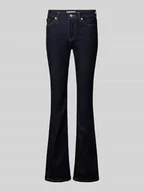 Spodnie damskie - Jeansy z poszerzaną nogawką o kroju relaxed fit z mieszanki bawełny - miniaturka - grafika 1