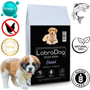 Labradog Superfood Łosoś Z Batatami I Warzywami Rasa Duża I Olbrzymia 12Kg - Sucha karma dla psów - miniaturka - grafika 1