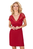 Piżamy damskie - Donna Koszula Ismena Burgund 42 Burgundowy - miniaturka - grafika 1