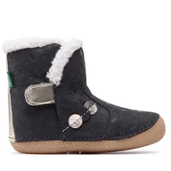 Buty dla dziewczynek - Kozaki Kickers So Windy 909740-10-10 S Granatowy - miniaturka - grafika 1