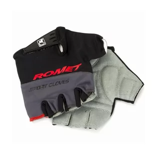 Rękawiczki rowerowe - Rękawiczki ROMET czarne - grafika 1