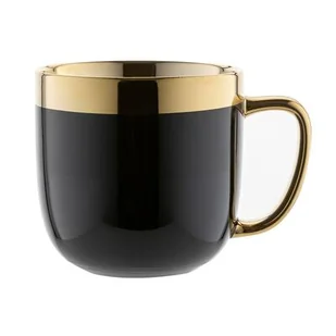 Kubek Berlotti 530 ml czarno-złoty - Kubki - miniaturka - grafika 1
