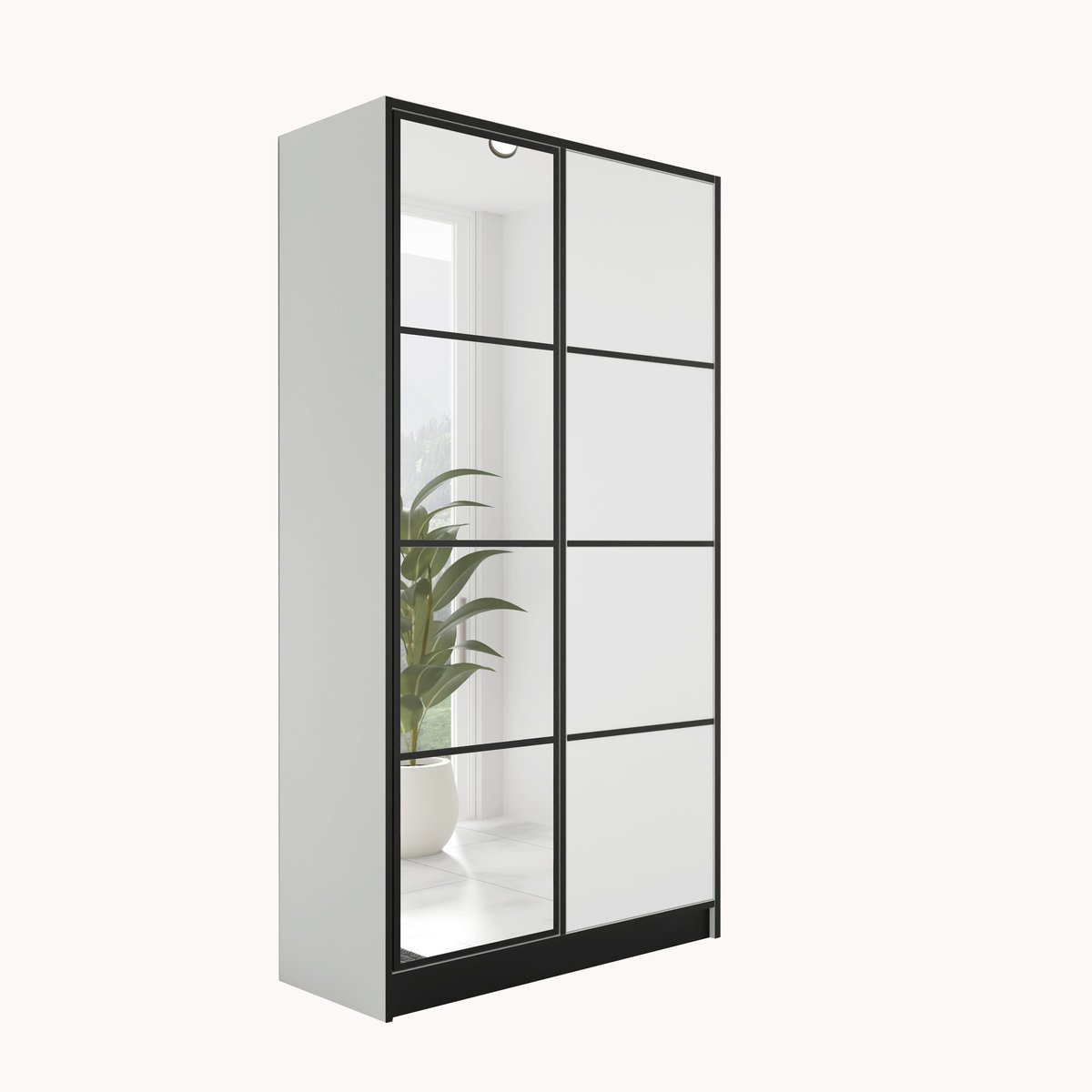 Szafa Eden 2D wzór 2 biały