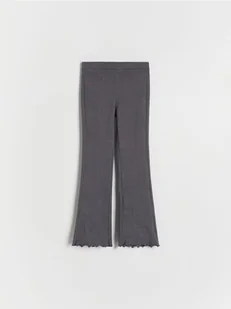 Reserved - Legginsy flare - ciemnoszary - Spodnie i spodenki dla dziewczynek - miniaturka - grafika 1